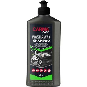 شامپو واکس خودرو کارماکر 500 میلی لیتری مدل Carmacare Wash & Wax Shampoo