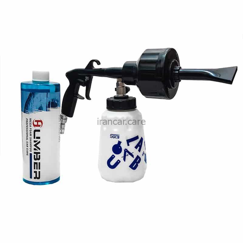 کیت شامپو فوم و گان کف پاش بادی اس جی سی بی مدل Foam Shampoo Kit And Foaming Gun