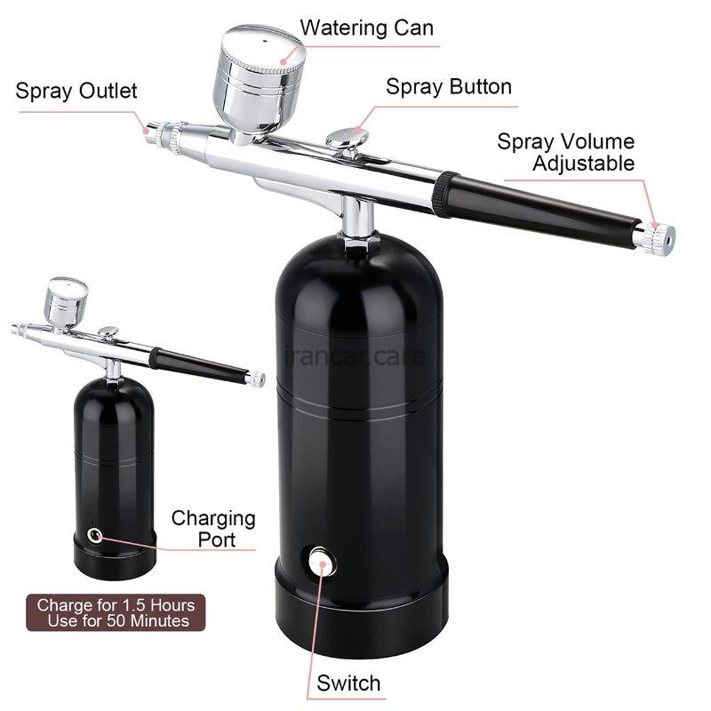 ایربراش شارژی سالکامیکس مدل Salca Mix Air Brush Mini Compressor (1)