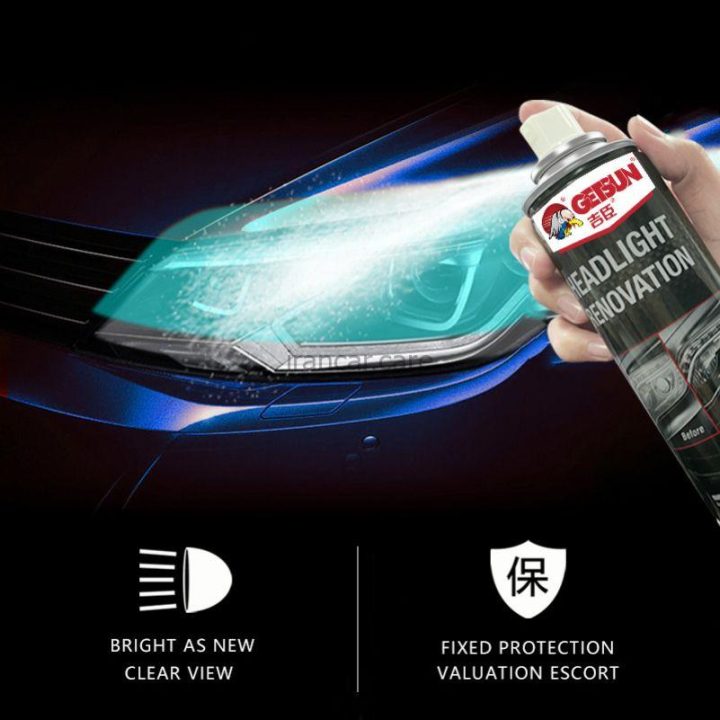 اسپری رفع کدری و شفاف سازی چراغ ماشین مدل Getsun Headlight Renovation