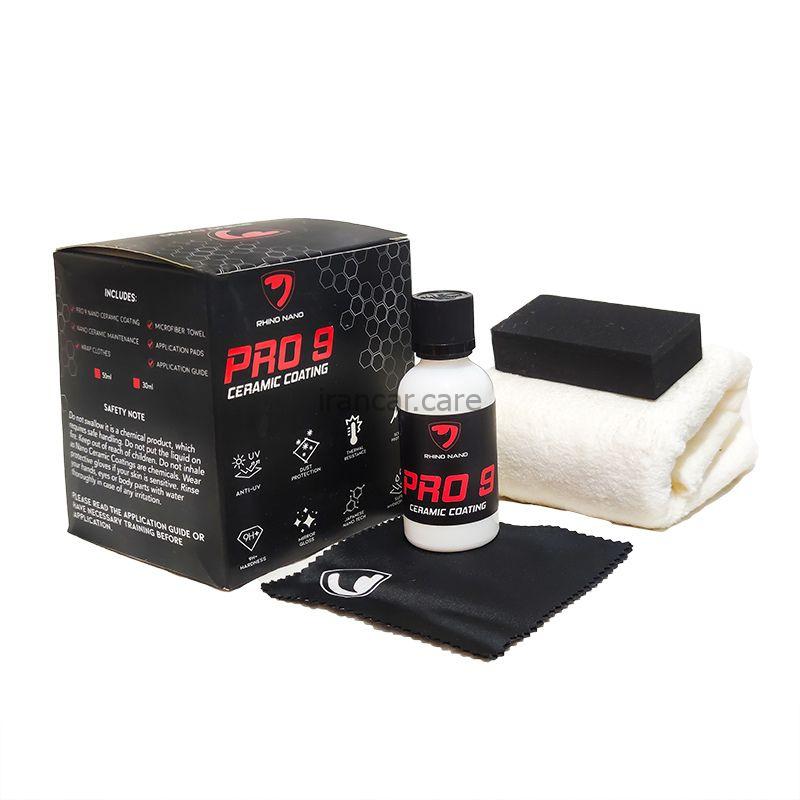 پوشش نانو سرامیک پرو 9 راینو نانو بدنه خودرو مدل Rhino Nano Pro 9 Ceramic Coating