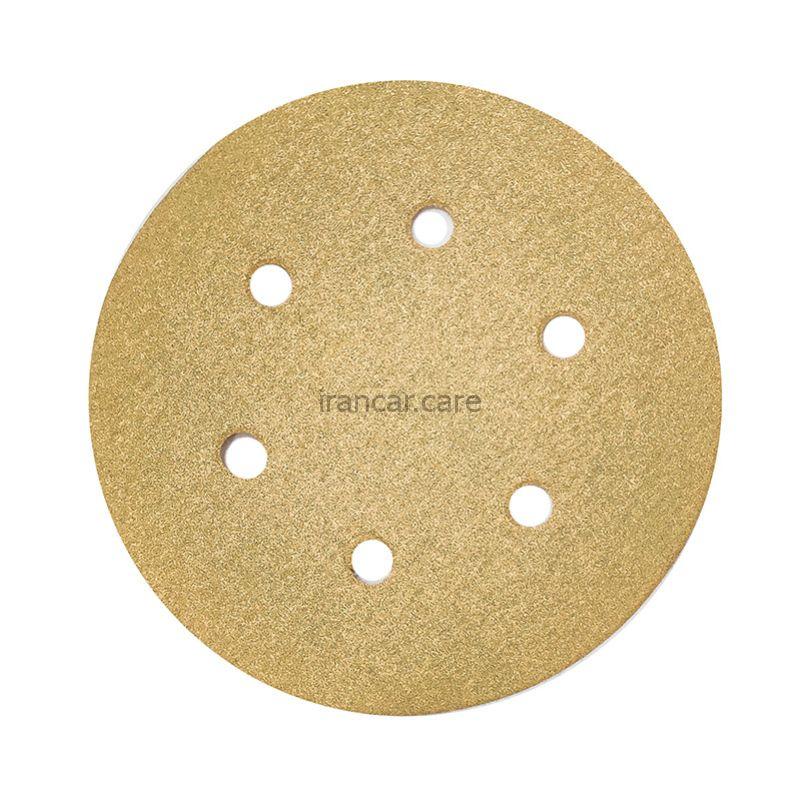 سنباده گرد پشت کرکی 100 سایز 150 میلی متری مدل Fluffy back sandpaper