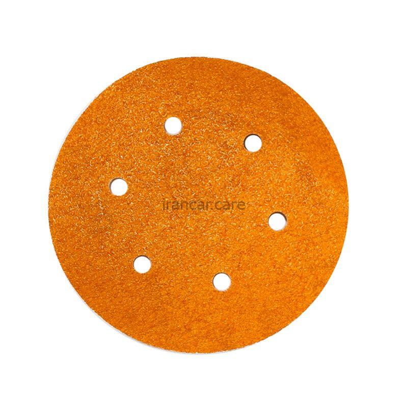 سنباده گرد پشت کرکی 60 سایز 150 میلی متری مدل Fluffy back sandpaper