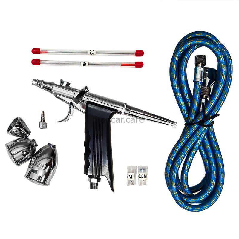 کیت کامل ایربراش حرفه ای تفنگی کاسه رو سالکامیکس مدل Salcamix Airbrush K116AB Kit (1)