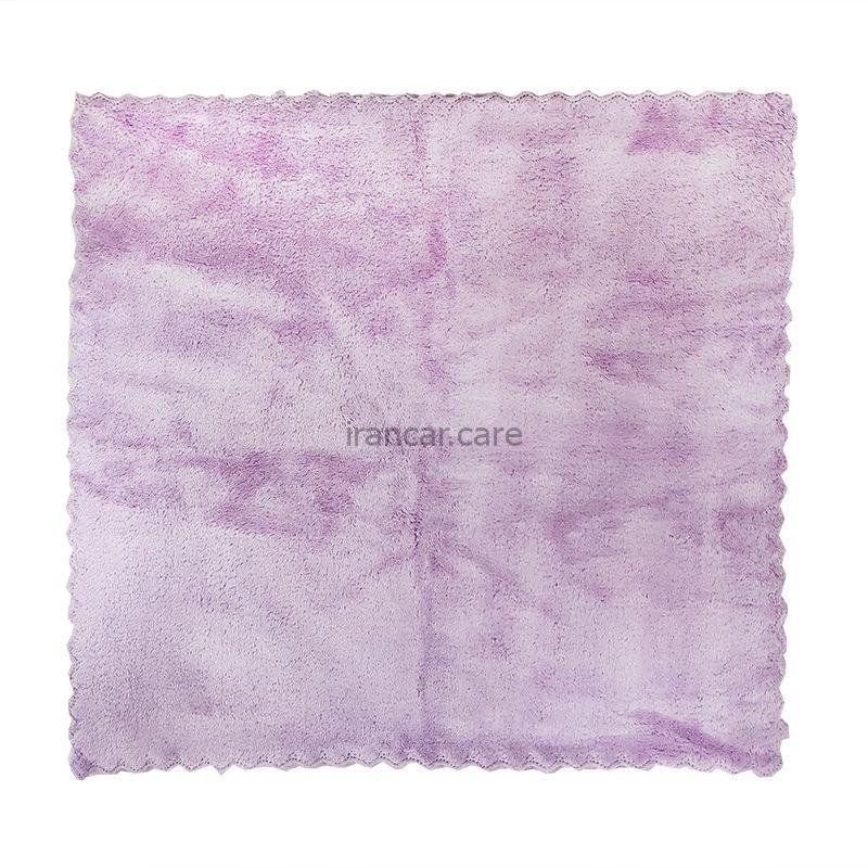حوله میکروفایبر 40*40 خودرو کارماکر بنفش مدل Carmacare Microfiber Cleaning Cloth Car Violet