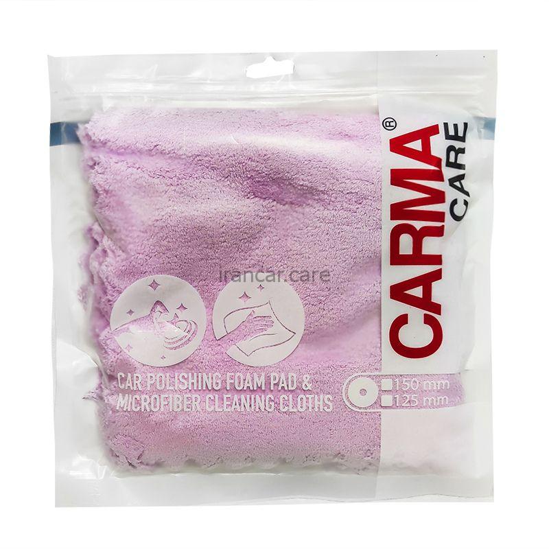 حوله میکروفایبر 40*40 خودرو کارماکر بنفش مدل Carmacare Microfiber Cleaning Cloth Car Violet