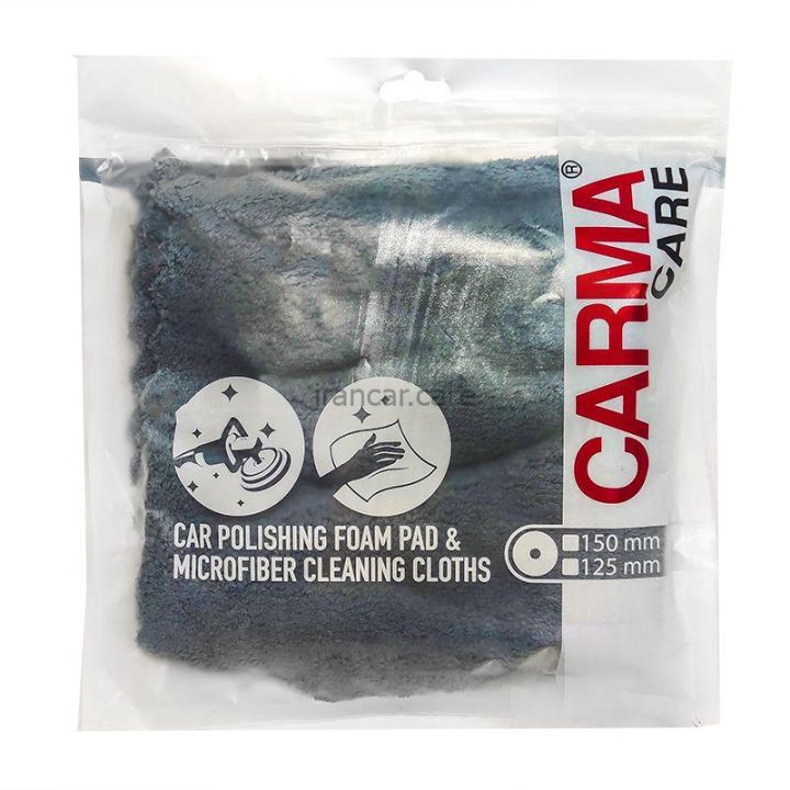 حوله میکروفایبر 4040 خودرو کارماکر مدل Carmacare Microfiber Cleaning Cloth Car Dark Blue