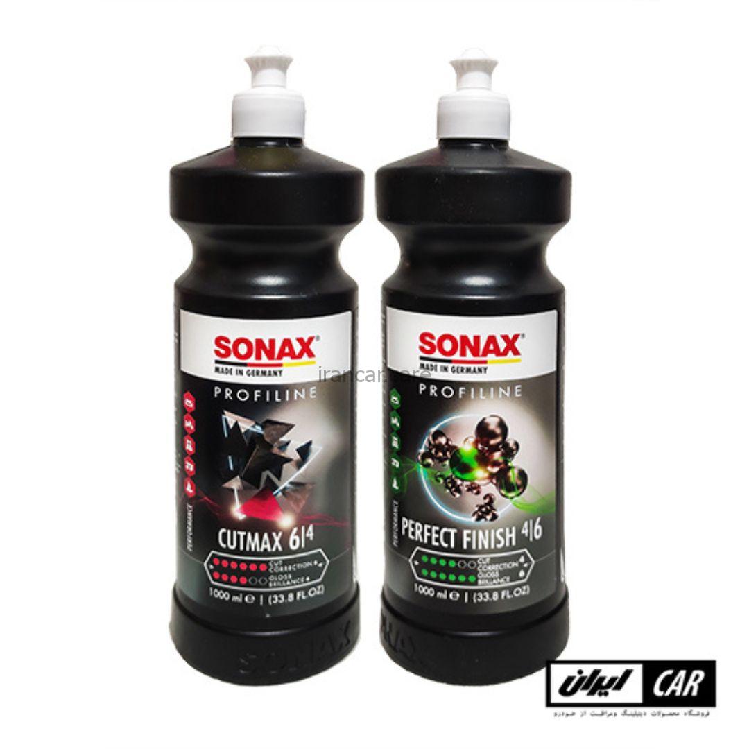 کیت 2 عددی پولیش حرفه ای مخصوص بدنه خودرو سوناکس مدل Sonax Profiline Polishing