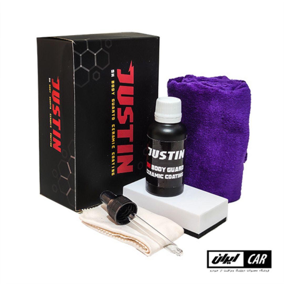 کیت پوشش نانو سرامیک 9H بدنه خودرو جاستین مدل Justin Body Guard Ceramic Coating