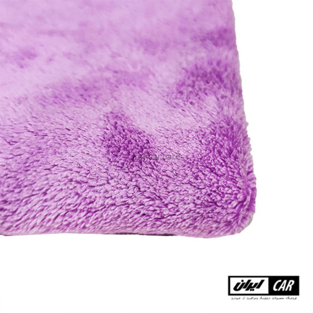 حوله مایکروفایبر بنفش رویال دیتیل مدل Royal Detail violet Microfiber Towel (1)