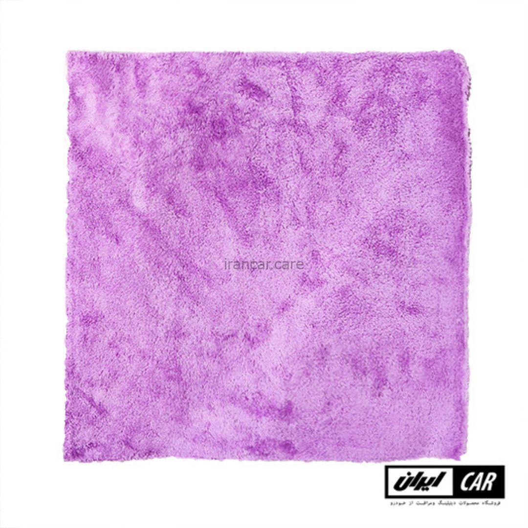 حوله مایکروفایبر بنفش رویال دیتیل مدل Royal Detail violet Microfiber Towel (2)