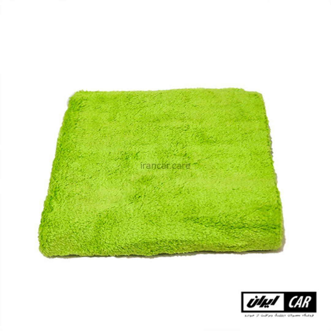 حوله مایکروفایبر سبز رویال دیتیل مدل Royal detail Green microfiber towel