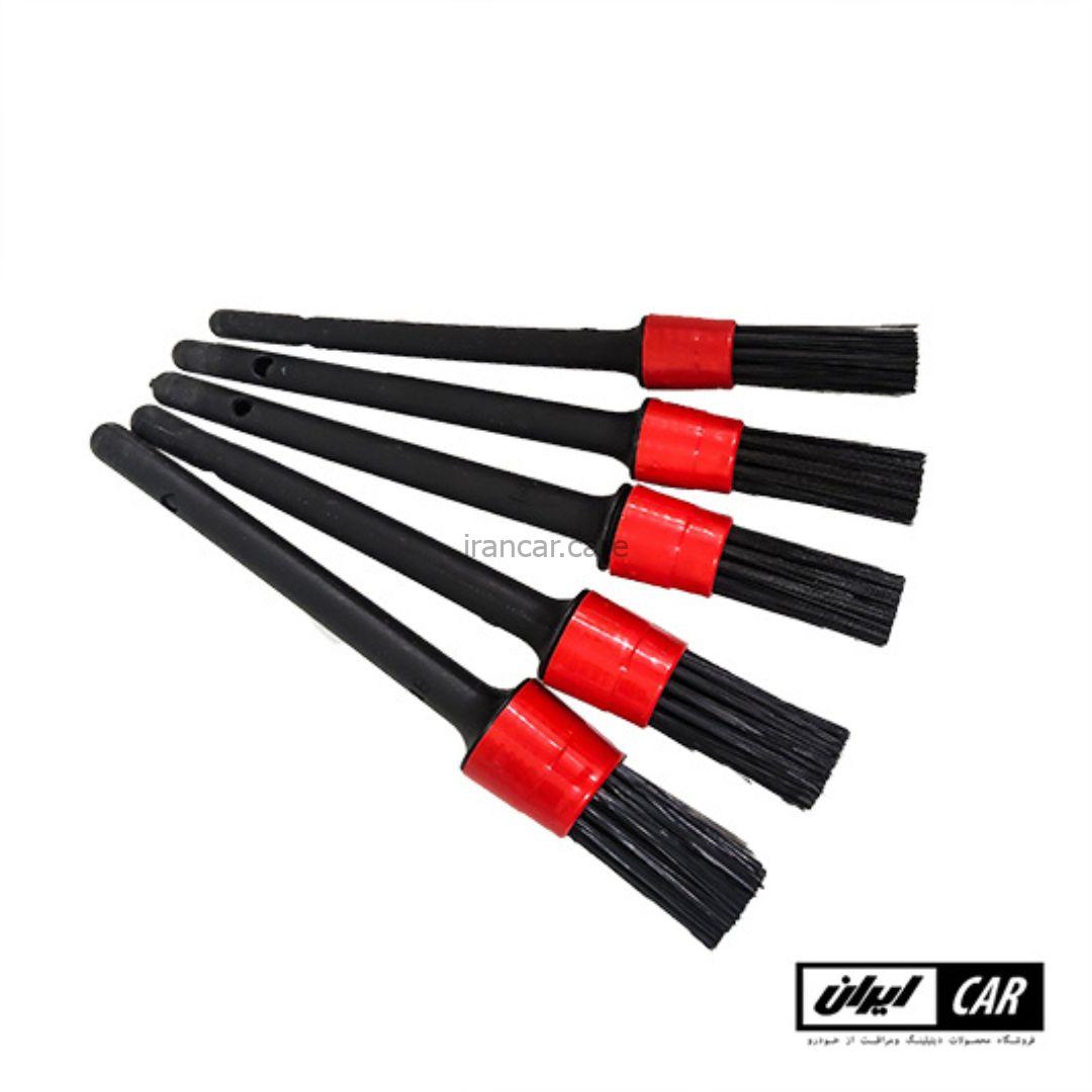 ست 5 عددی برس صفرشویی و دیتیلینگ خودرو نانوتیس NanoTiss Detailing Brush Set (1)