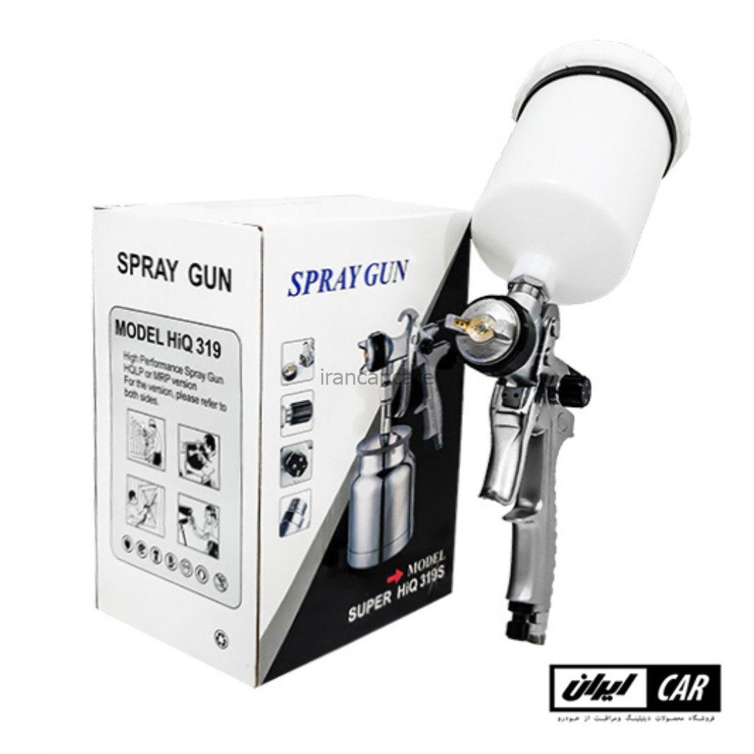 پیستول رنگ پاش حرفه ای HVLP خودرو مدل SPRAY GUN HIQ319S (1)