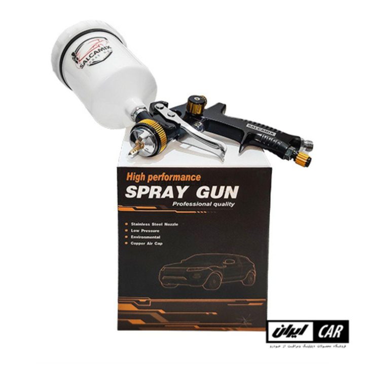 پیستوله رنگ حرفه ای سه تنطیم سالکامیکس Salcamix 3030 Gun Spray (2)