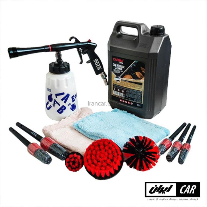 کیت صفرشویی مخصوص داخل خودرو کارماکر مدل Professional Car Interior Cleaning Kit (1)