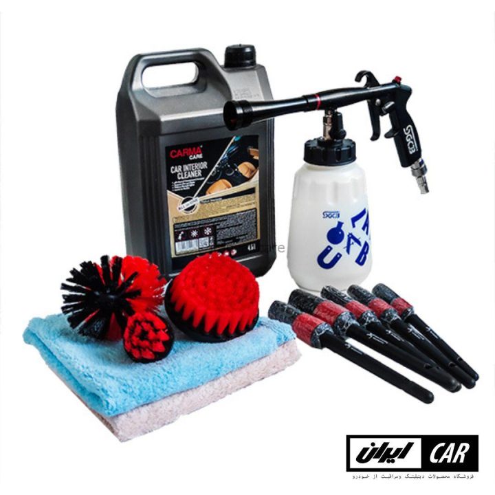 کیت صفرشویی مخصوص داخل خودرو کارماکر مدل Professional Car Interior Cleaning Kit (2)