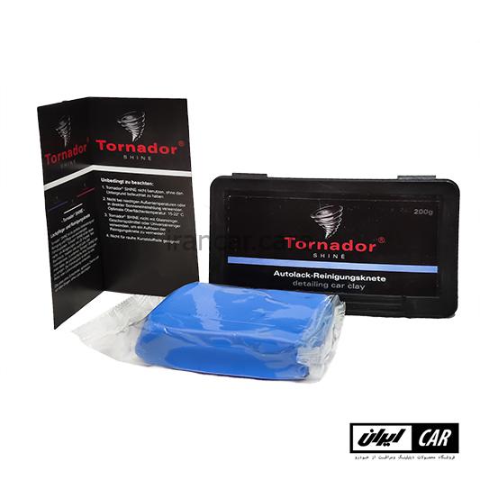خمیر جرم گیر خودرو متوسط تورنادور مدل Tornador Shine Blue Medium Clay Bar