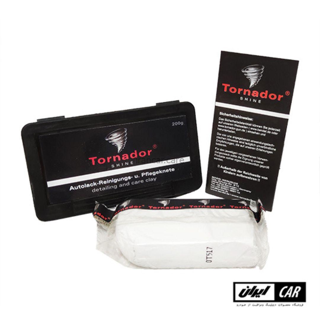 خمیر جرم گیر خودرو نرم تورنادور مدل Tornador Shine White Clay Bar