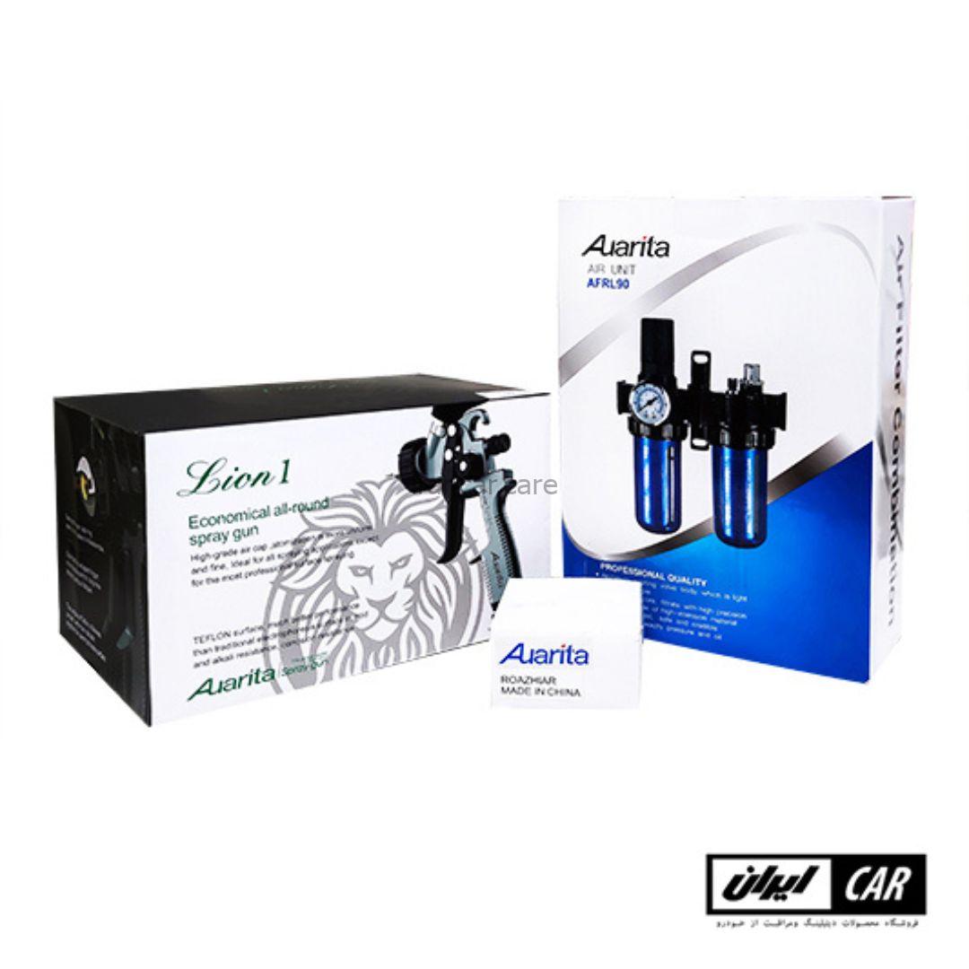 کیت پیستوله رنگ حرفه ای اوریتا لایون مدل Auarita Lion Spray Gun Kit HVLP