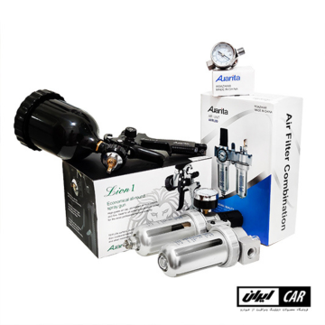 کیت پیستوله رنگ حرفه ای اوریتا لایون مدل Auarita Lion Spray Gun Kit HVLP