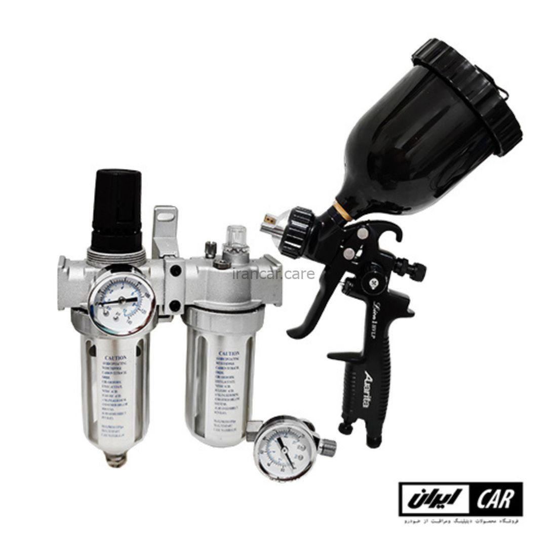 کیت پیستوله رنگ حرفه ای اوریتا لایون مدل Auarita Lion Spray Gun Kit HVLP