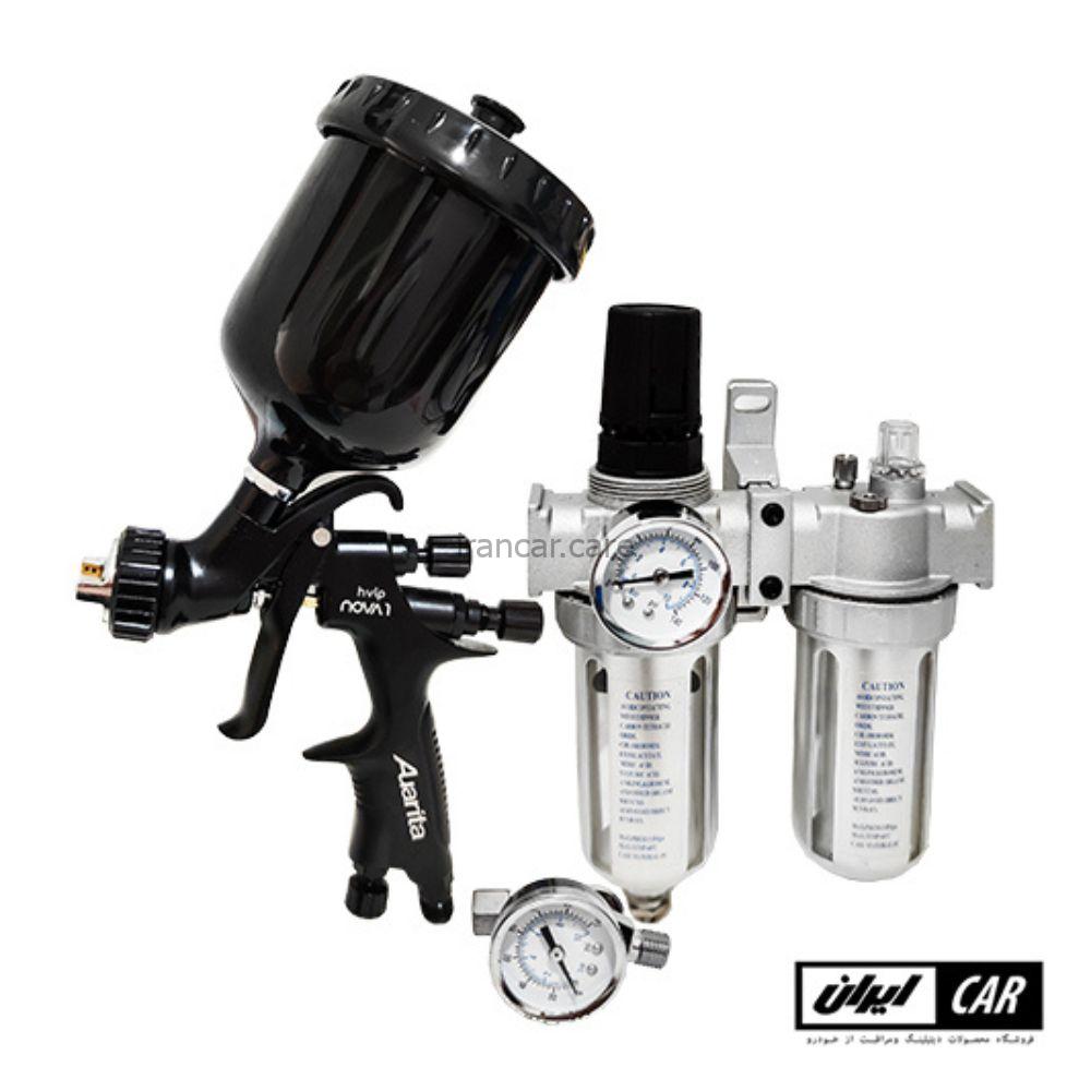 کیت پیستوله رنگ حرفه ای اوریتا نوا مدل Auarita Nova Spray Gun Kit HVLP