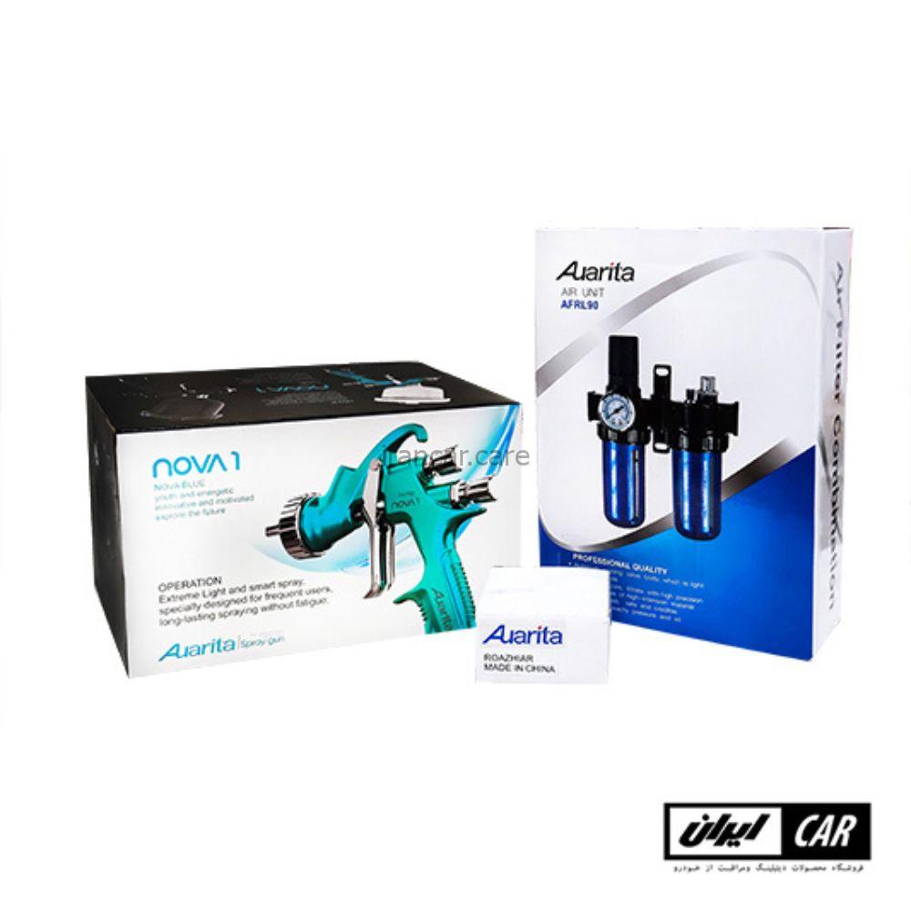 کیت پیستوله رنگ حرفه ای اوریتا نوا مدل Auarita Nova Spray Gun Kit HVLP