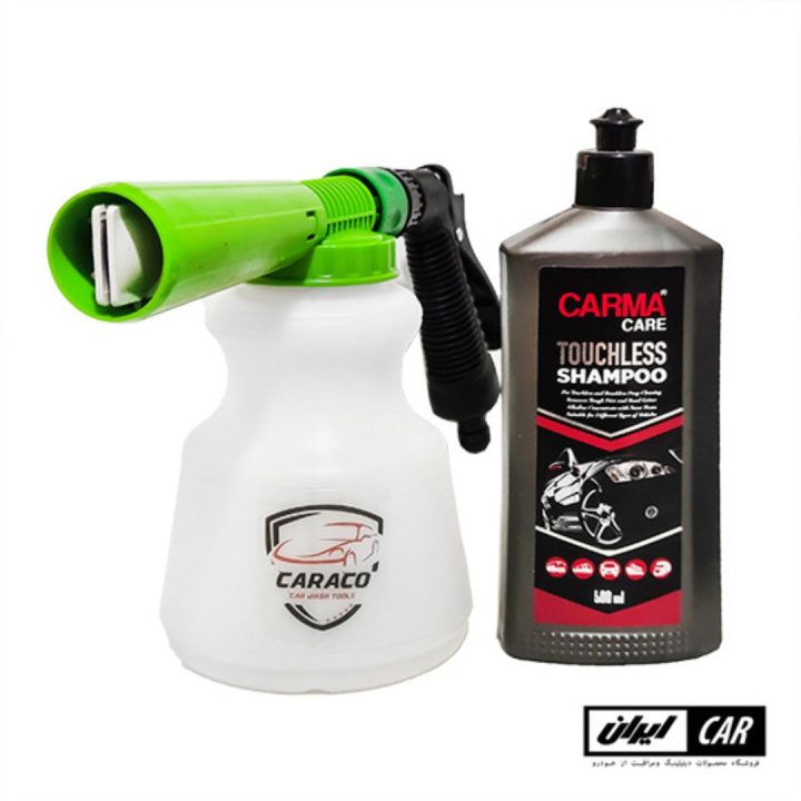 کیت تفنگی کف پاش و شامپو مدل Foam gun and shampoo kit