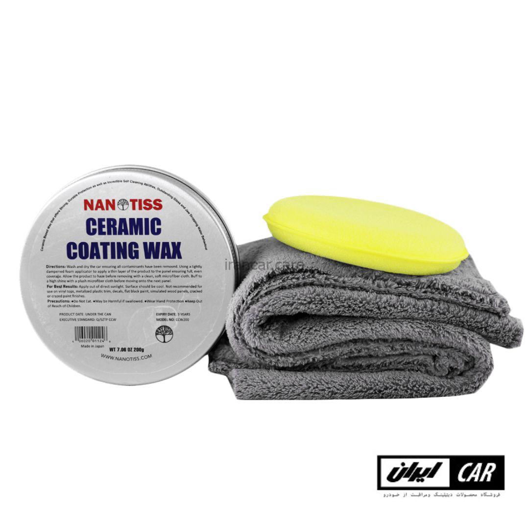 واکس نانو سرامیک بدنه خودرو نانوتیس مدل NanoTiss Ceramic Coating Wax