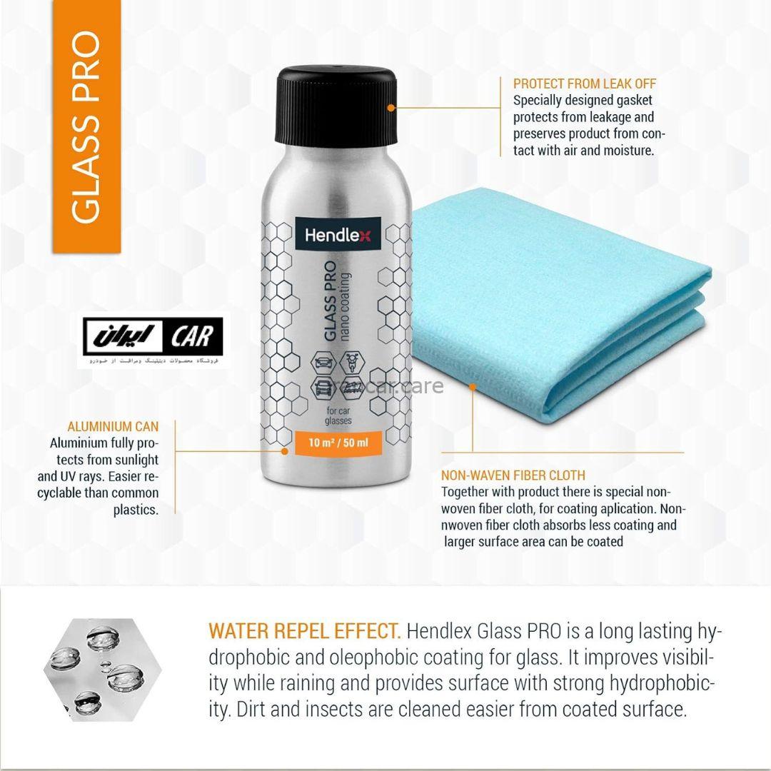 نانو سرامیک شیشه خودرو هندلکس مدل Hendlex Glass Pro