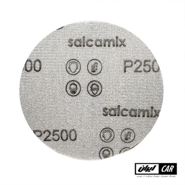 سنباده گرد پشت کرکی 2500 سایز 125 میلیمتری Salcamix Round Sandpaper