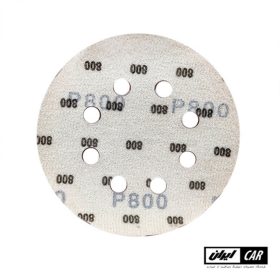 سنباده گرد پشت کرکی سوراخ دار 800 سایز 125 میلیمتری Salcamix Round Sandpaper