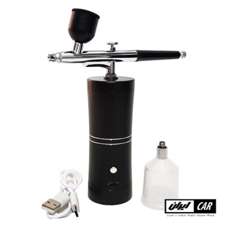 ست ایربراش شارژی و قابل حمل با کمپرسو مدل Airbrush System Black