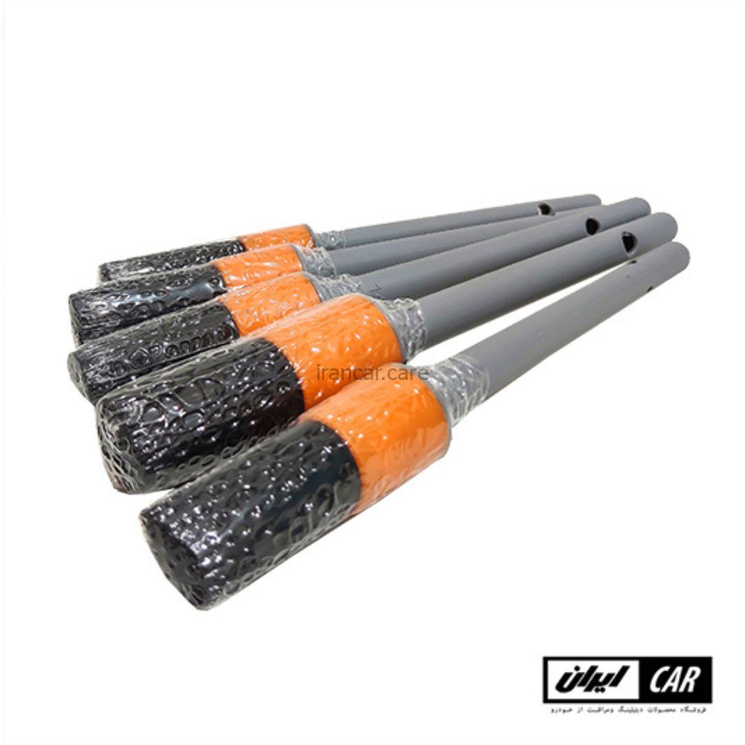 مجموعه پنج عددی برس دیتیلینگ و صفرشویی خودرو مدل Detailing Brush Set Car Detail Brush 5