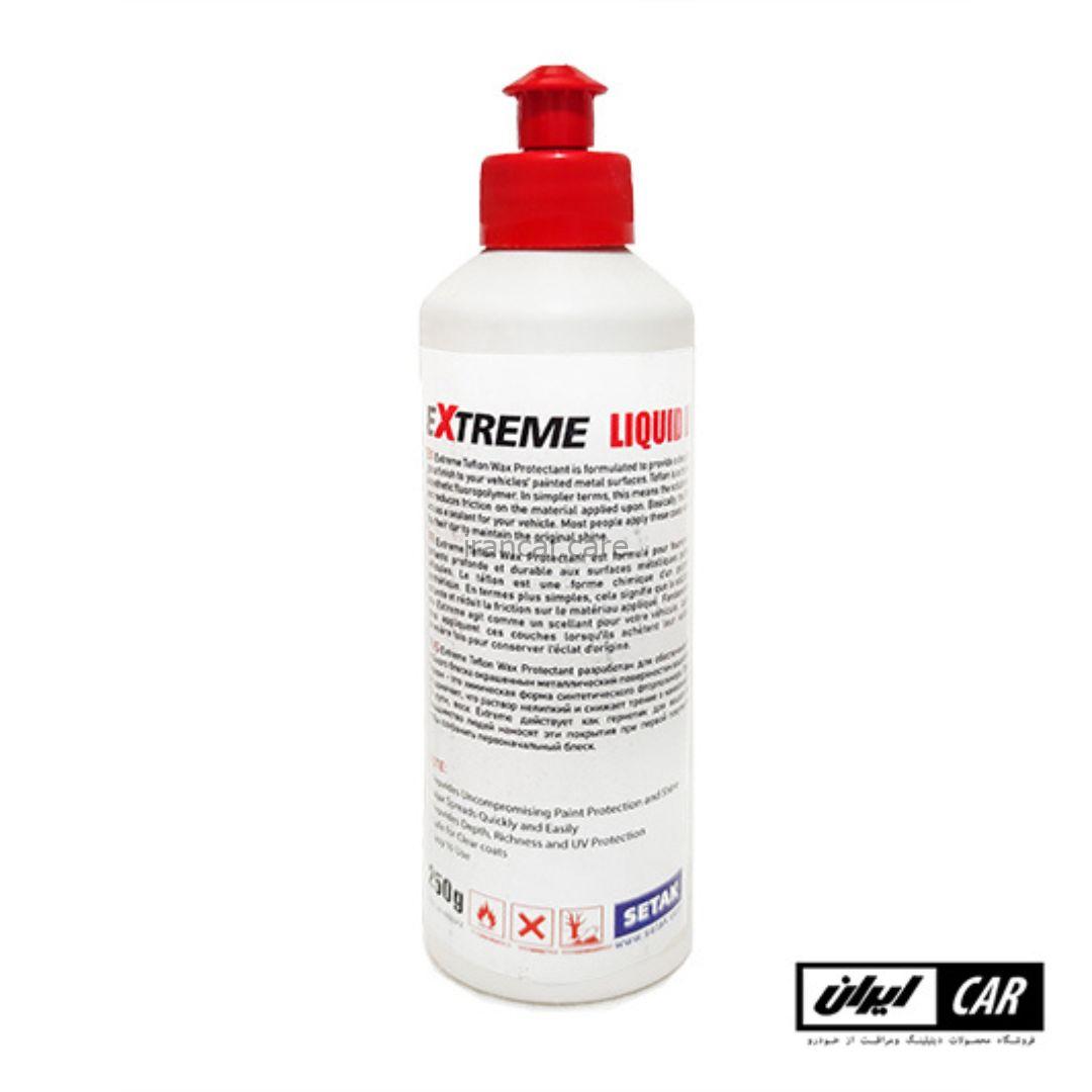 واکس تفلون رنگ خودرو اکستریم مدل Exterme wax liquid teflon 250ml