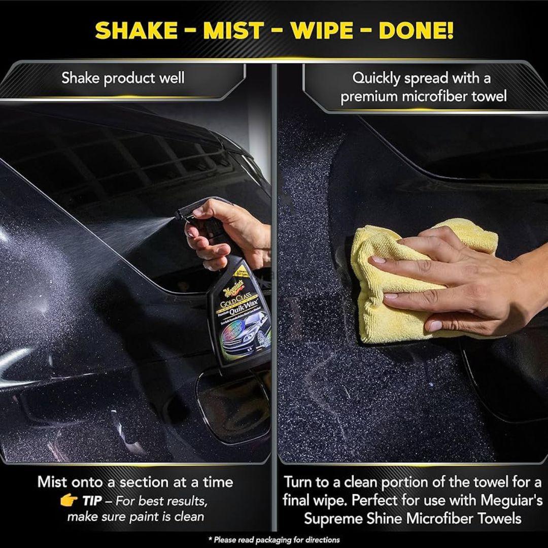 اسپری واکس رنگ خودرو مگوایرز مدل Meguiars Gold Class Spray Wax