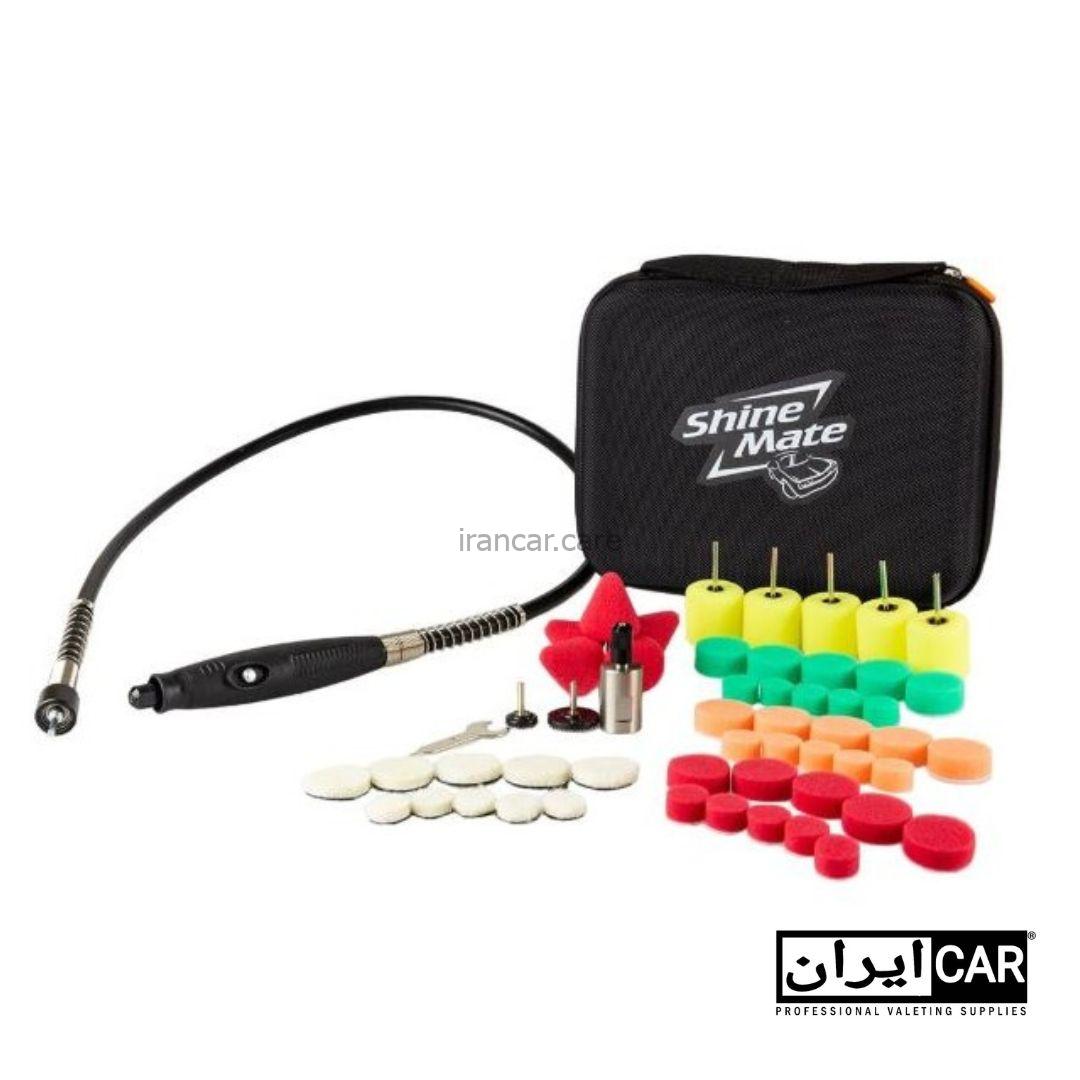 کیت دستگاه پولیش انگشتی و مینیاتوری شاین میت مدل Shine Mate Mini Polisher MPK3