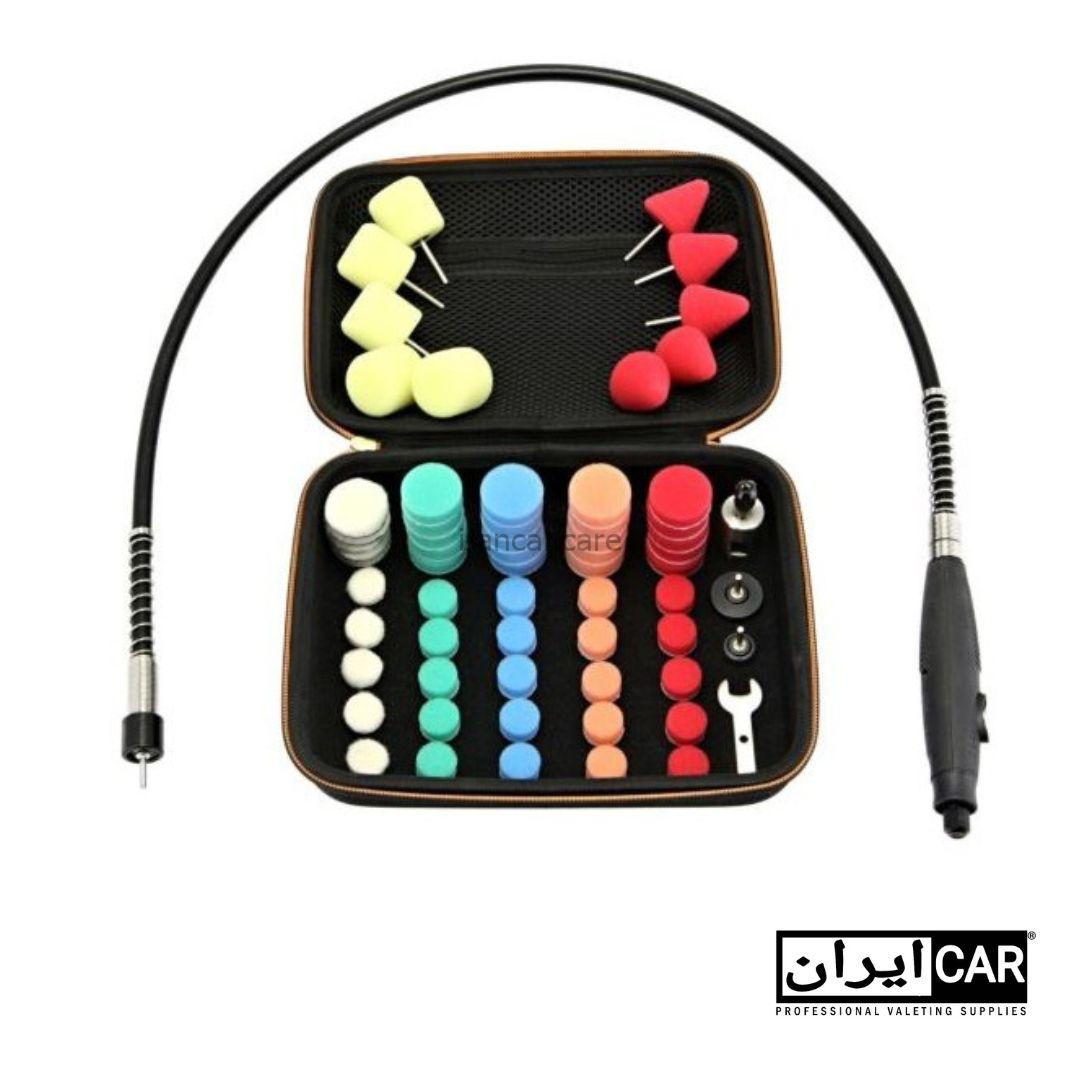 کیت دستگاه پولیش انگشتی و مینیاتوری شاین میت مدل Shine Mate Mini Polisher MPK3