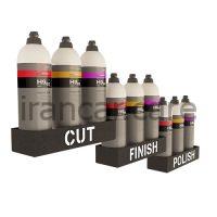 هولدر مشکی سه تیکه 9 تای پولیش کریپر مدل Creeper Polished black wall holder for 9 pieces