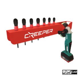 هولدر قرمز دستگاه پولیش و برس دیتیلینگ کریپر مدل Creeper Polishing Device Holder and Detailing Brush