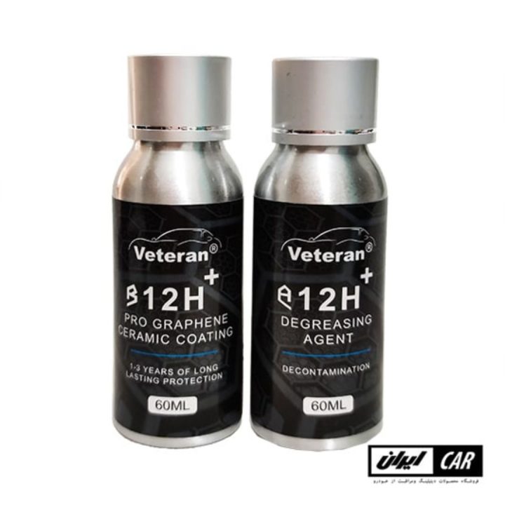 کیت نانو سرامیک بدنه خودرو گرافین دوقلو وترنا پرو مدل Veteran 12H Pro Graphene ceramic coating