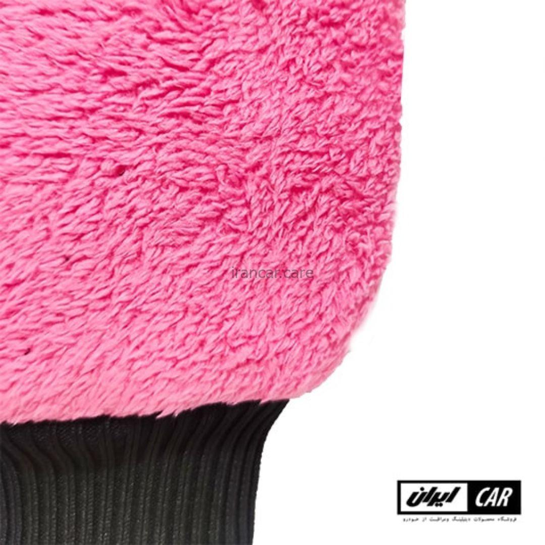دستکش شستشوی خودرو میکرو کلین مدل Micro Cleane Microfiber chenille mitt double face - Image 3