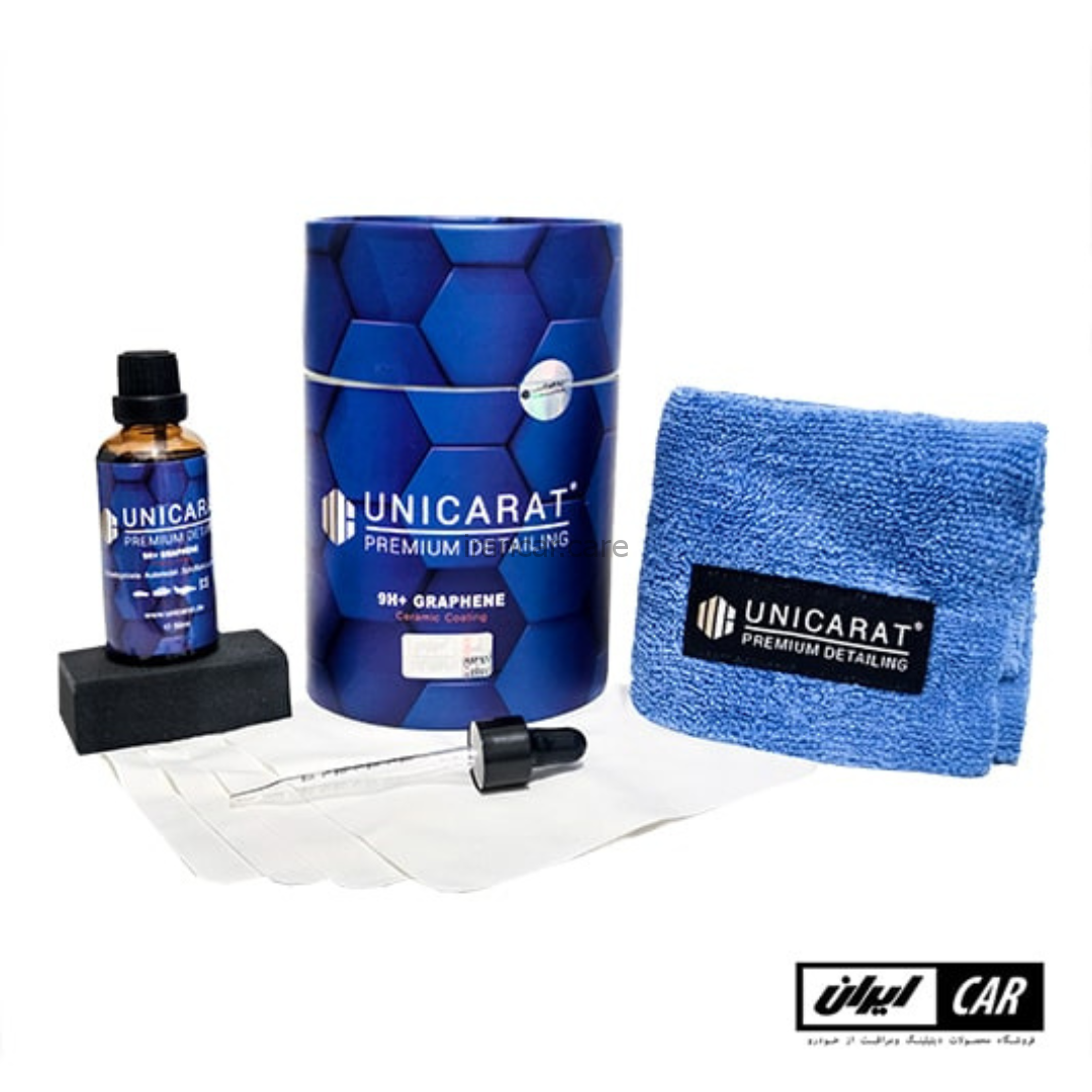کیت نانو سرامیک خودرو گرافین یونی کارت مدل Unicarat 9H Ceramic Coating