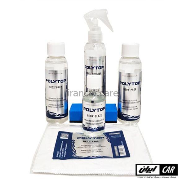 کیت پوشش نانو سرامیکی خودرو پلی تاپ مدل Polytop Neox Ceramic Polymer Coating Starter Kit