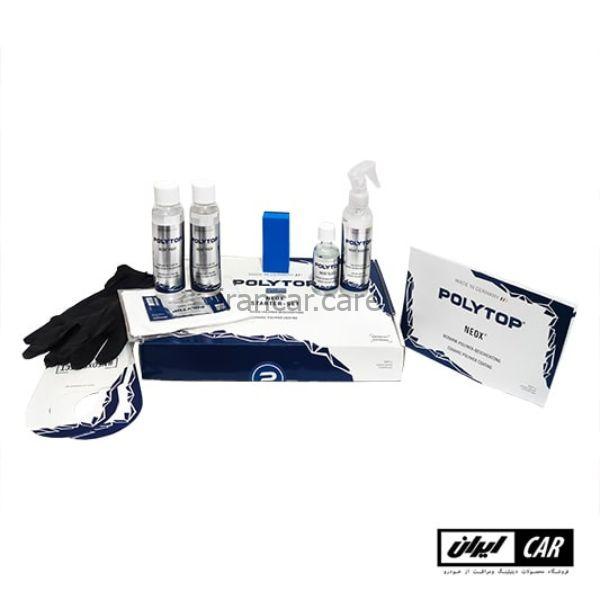 کیت پوشش نانو سرامیکی خودرو پلی تاپ مدل Polytop Neox Ceramic Polymer Coating Starter Kit