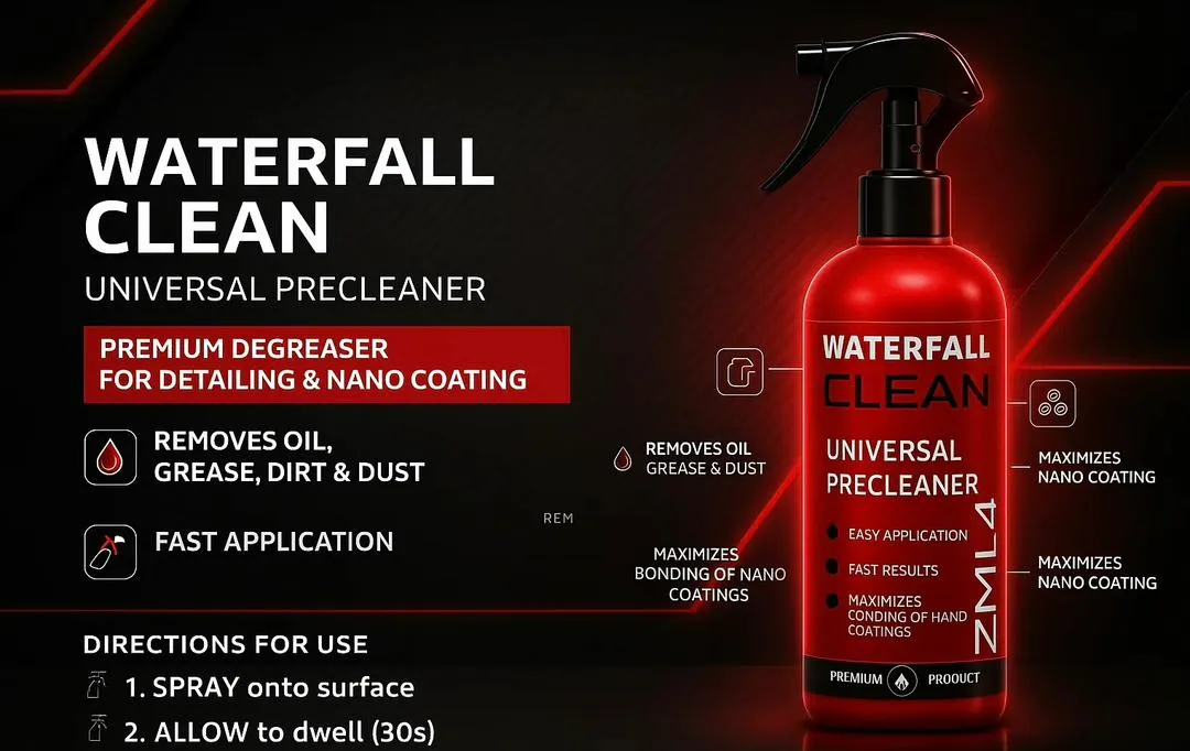 اسپری چربی زدا نانو سرامیک یک لیتری واترفال مدل Waterfall Clean Universal Cleaner