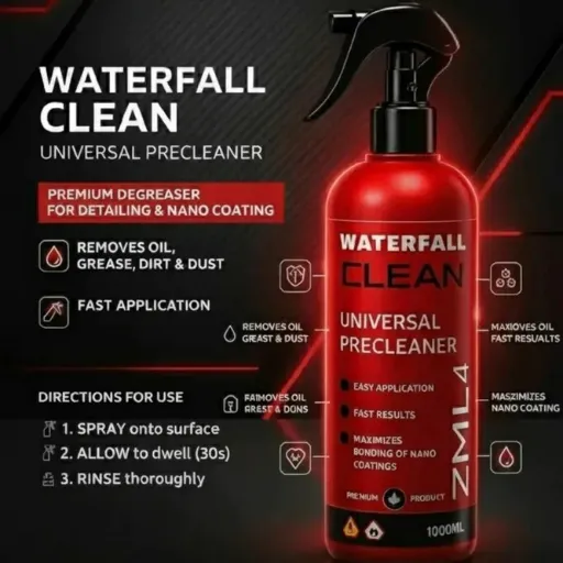اسپری چربی زدا نانو سرامیک یک لیتری واترفال مدل Waterfall Clean Universal Cleaner