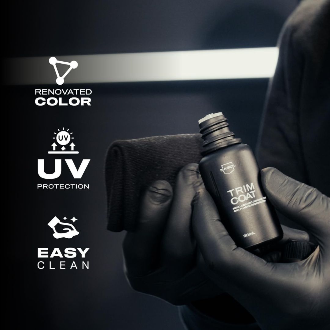 نانو سرامیک سطوح پلاستکی خودرو ناژول مدل Nasiol TRIMCOAT Nano Ceramic Coating