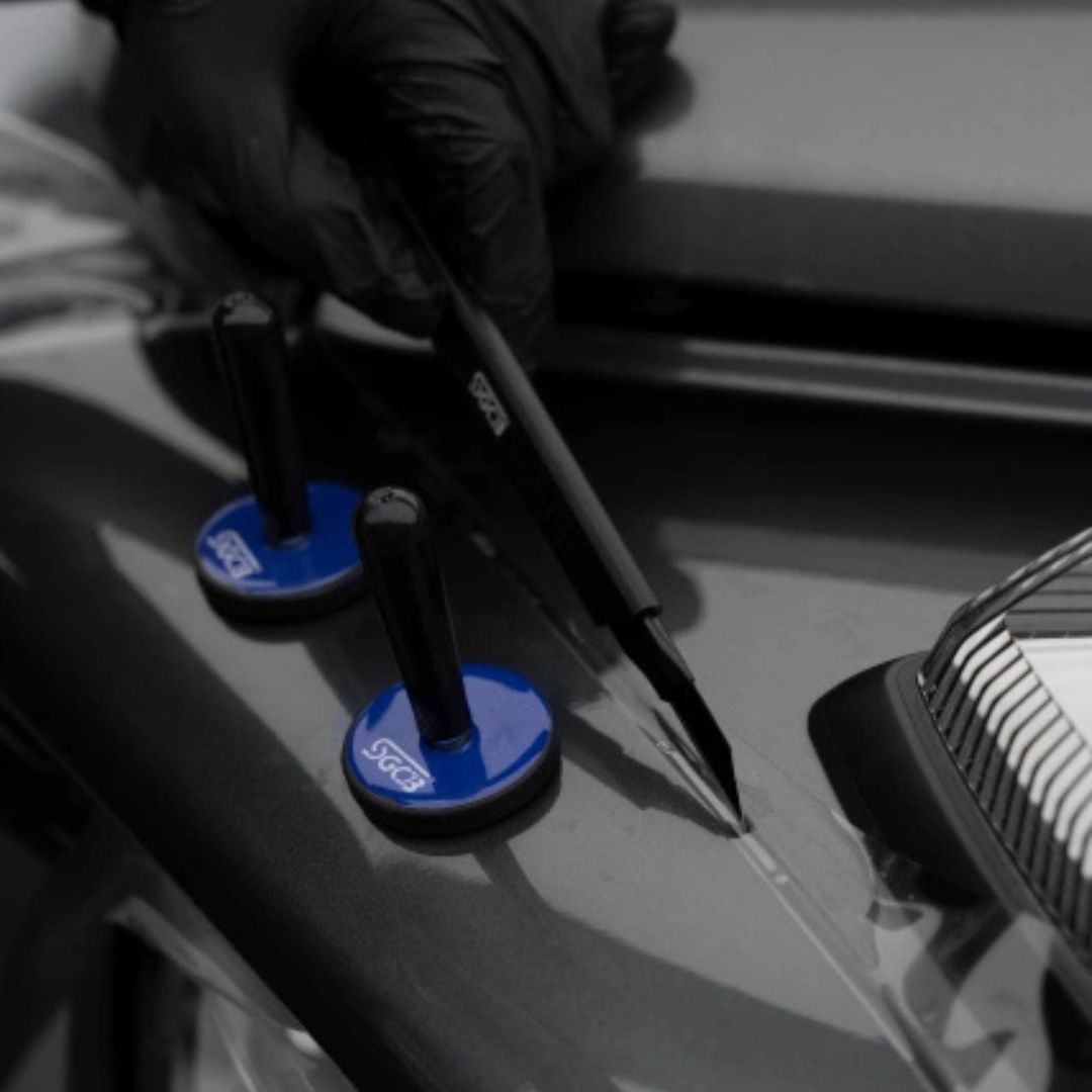 کاتر مشکی با زاویه 30 درجه مخصوص اجرا کاور خودرو مدل SGCB Black Blade 30 Degree